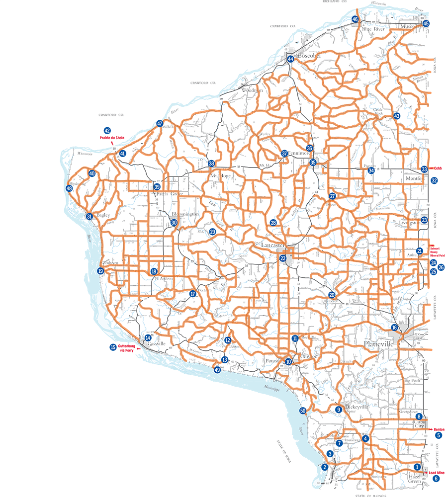2022 Grant County ATV/UTV Route Map