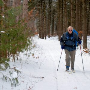 Cross-country skiing at Wyalusing State Park
